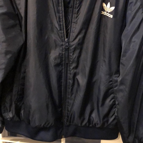 Adidas lined wind breaker jacket navy blue - Picture 7 of 7